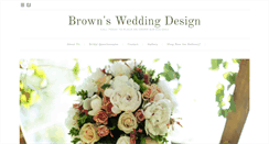 Desktop Screenshot of brownsweddingdesign.com