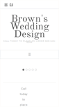 Mobile Screenshot of brownsweddingdesign.com