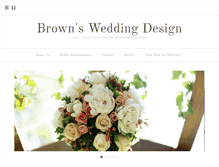Tablet Screenshot of brownsweddingdesign.com